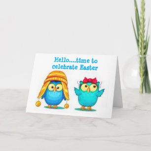 **HOP TO IT** AND HAVE *FUN* EASTER IS ON ITS WAY! HOLIDAY CARD