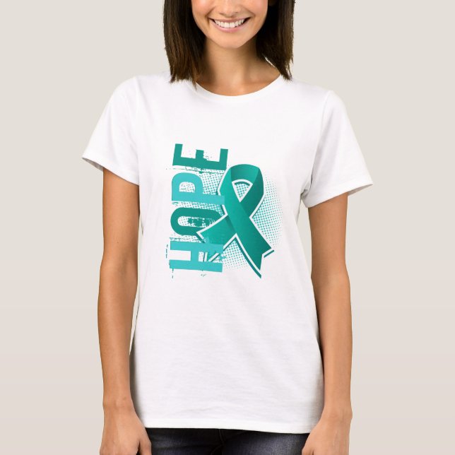 Hope 2 Ovarian Cancer T-Shirt (Front)