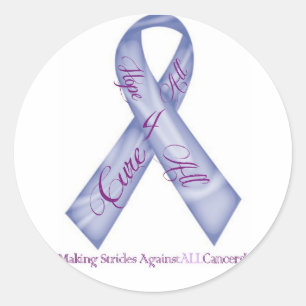 Hope 4 All, Cure 4 All Cancer Fundraising Products Classic Round Sticker