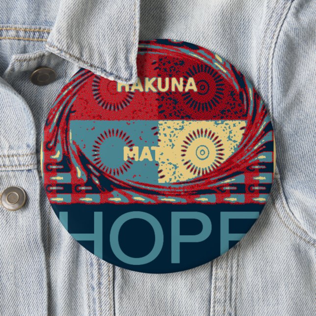 Hope 6 Cm Round Badge (In Situ)