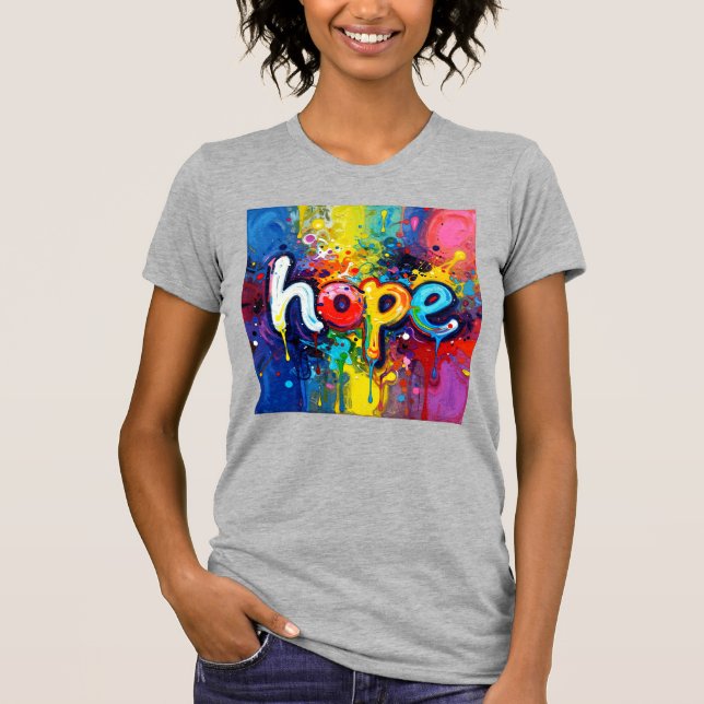 Hope Abstract Graffiti Style 104 T-Shirt (Front)