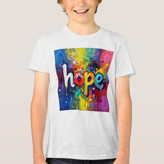 Hope Abstract Graffiti Style 104 Tri-Blend Shirt (Front)