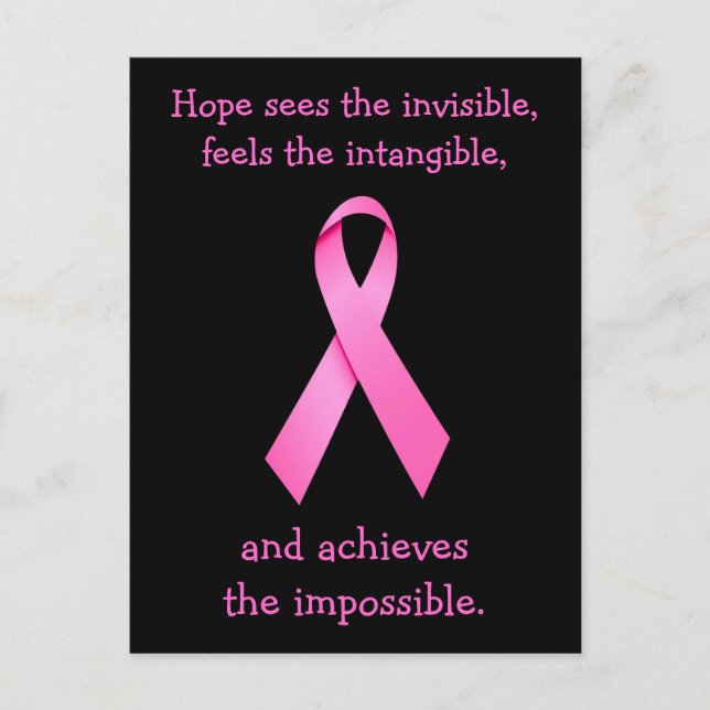 Hope Achieves The Imposibble Postcard (Front)