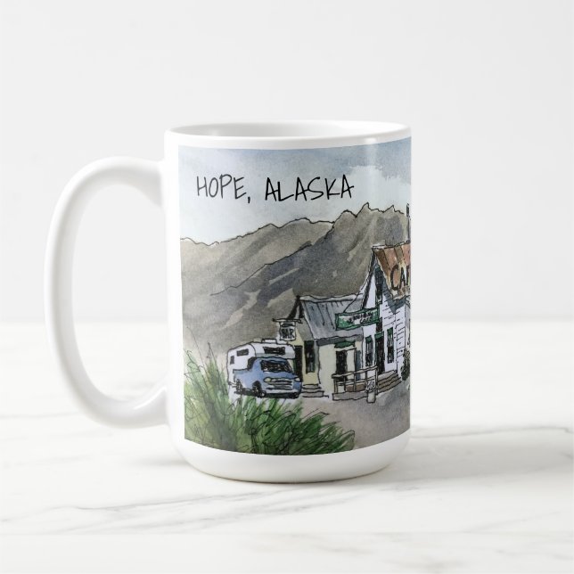 Hope, Alaska - 15 oz. Mug (Left)