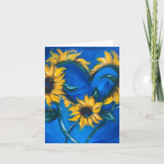 Hope Amidst Ukraine Conflict Greeting Card (Front)