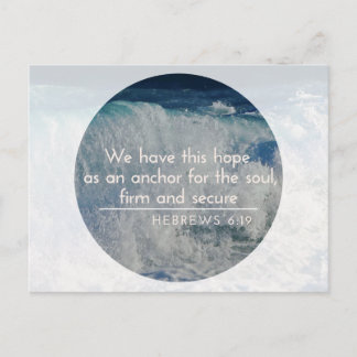 Hope - Anchor Inspirational Postcard-Hebrews6:19 Postcard