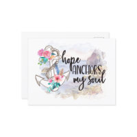 hope anchors soul encouragement word art