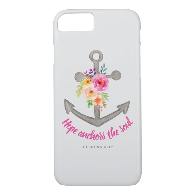 Hope Anchors The Soul Bible Verse Phone Case (Back)
