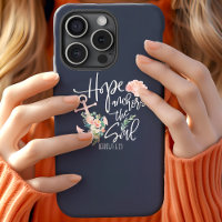 Hope Anchors The Soul Floral Christian