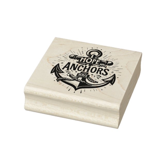 Hope Anchors The Soul Nautica Anchor  Rubber Stamp (Stamp)