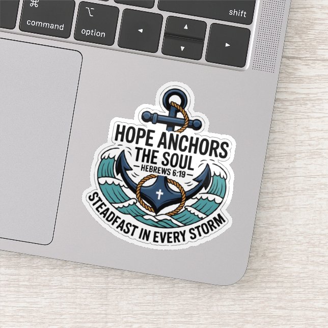 Hope Anchors the Soul Sticker (Detail)