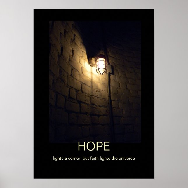Hope and faith demotivational poster (Front)