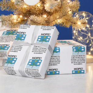 Hope And Inspiration Motivational Wrapping Paper