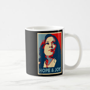 Hope And Joy Kamala Harris Obama 47th Vote Portrai Coffee Mug