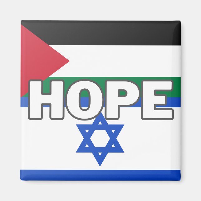 Hope and Peace in Middle East Magnet (Front)
