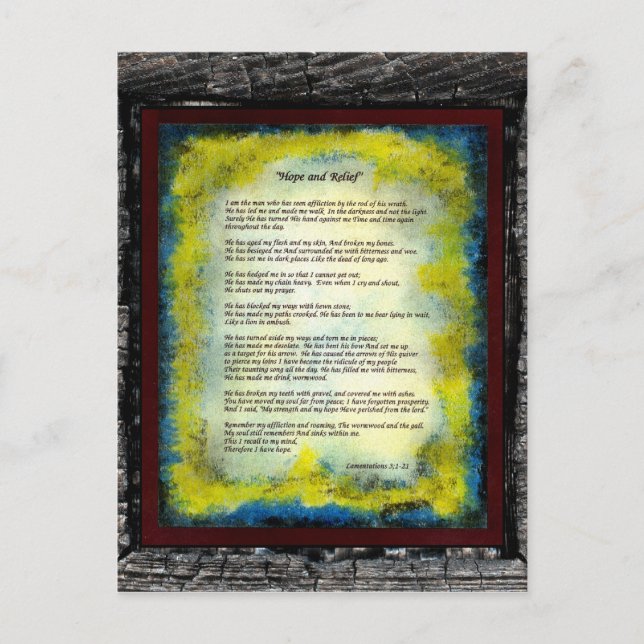 Hope and Relief Postcard (Front)