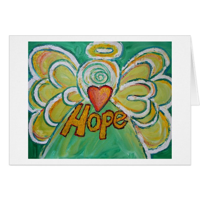 Hope Angel Greeting Card  (Front Horizontal)