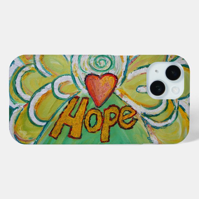 Hope Angel Word Art Custom iPhone Case (Back (Horizontal))