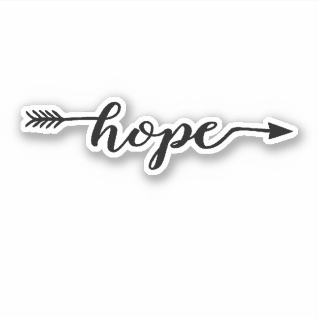 Hope Arrow Sticker (Front)