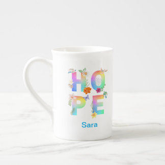 Hope Artistic Positive Motivational Inspirational Bone China Mug