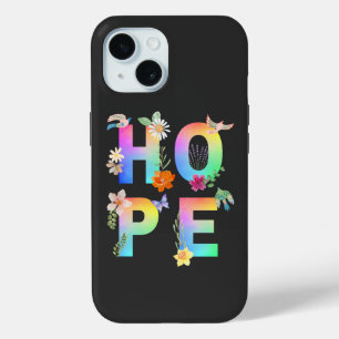 Hope Artistic Positive Motivational Inspirational iPhone 15 Case