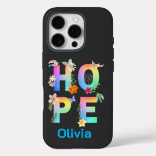 Hope Artistic Positive Motivational Inspirational iPhone 16 Pro Case