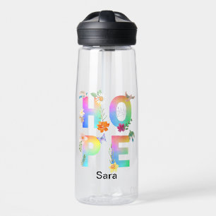 Hope Artistic Positive Motivational Inspirational Water Bottle
