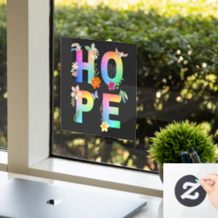 Hope Artistic Positive Motivational Inspirational Window Cling