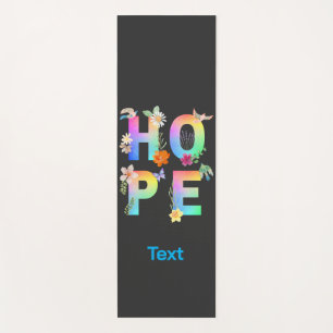 Hope Artistic Positive Motivational Inspirational Yoga Mat