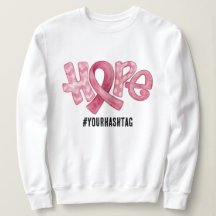 Hope Awareness Ribbon Personalized Hashtag