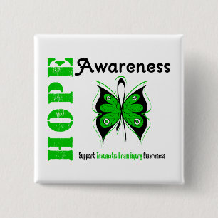 Hope Awareness Traumatic Brain Injury 15 Cm Square Badge
