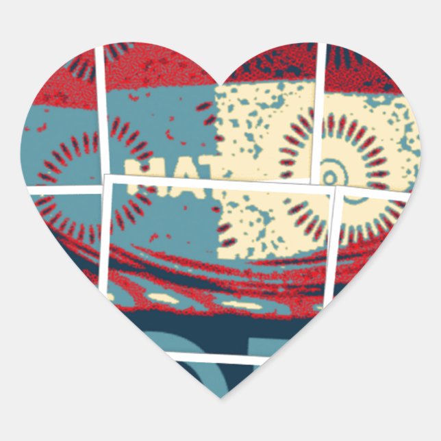 Hope Be The Miracle Beautiful Lovely Inspirational Heart Sticker (Front)