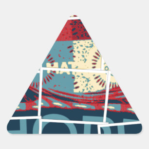 Hope Be The Miracle Beautiful Lovely Inspirational Triangle Sticker