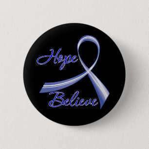 Hope Believe Colon Cancer 6 Cm Round Badge