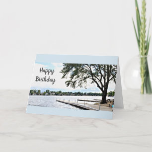 HOPE BIRTHDAY IS LIKE A DAY AT THE "LAKE" CARD