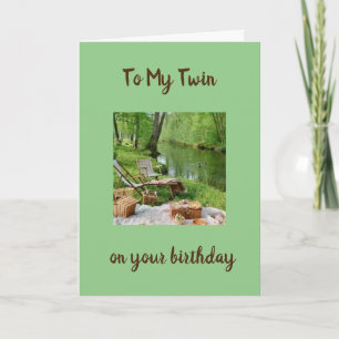 HOPE BIRTHDAY IS LIKE A PICNIC IN THE PARK *TWIN* CARD