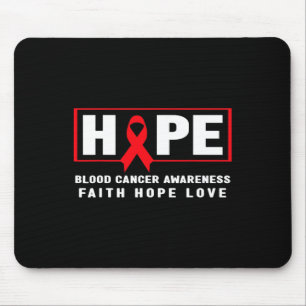 Hope Blood Cancer - Red Ribbon Blood Cancer Awaren Mouse Mat