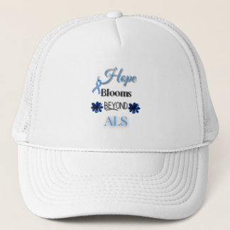 HOPE BLOOMS BEYOND ALS/ AWARENSS UNISEX TRUCKER HAT