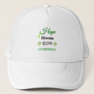 HOPE BLOOMS BEYOND LYMPHOMA/ AWARENESS UNISEX TRUCKER HAT