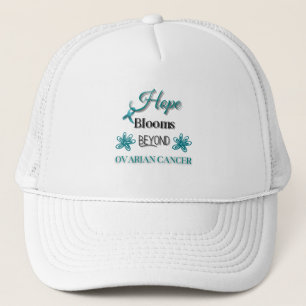 HOPE BLOOMS BEYOND OVARIAN CANCER AWARENESS UNISEX TRUCKER HAT