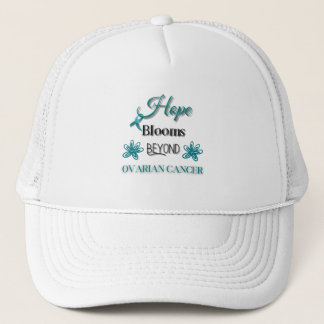 HOPE BLOOMS BEYOND OVARIAN CANCER AWARENESS UNISEX TRUCKER HAT