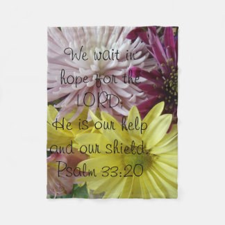 Hope Bouquet / Psalms Fleece Blanket