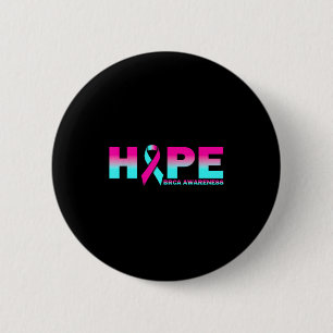 Hope Brca Awareness Breast Cancer Pink Ribbon  6 Cm Round Badge