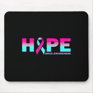 Hope Brca Awareness Breast Cancer Pink Ribbon Mouse Mat
