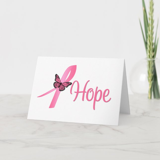 Hope Breast Cancer Awareness Card (Front)