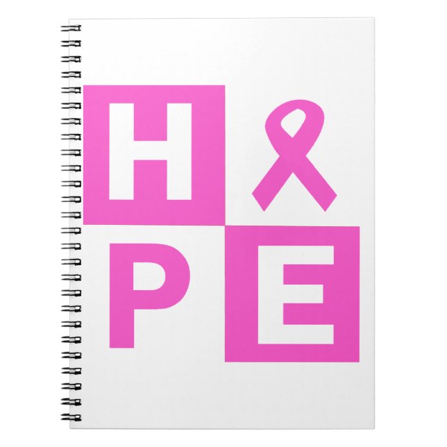 Hope Breast Cancer Awareness Notebook (Front)