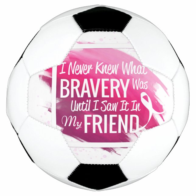 Hope Breast Cancer awareness pink ribbon on heart Football (Front)