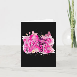 Hope Breast Cancer Awareness Pink Ribbon Warrior S Card