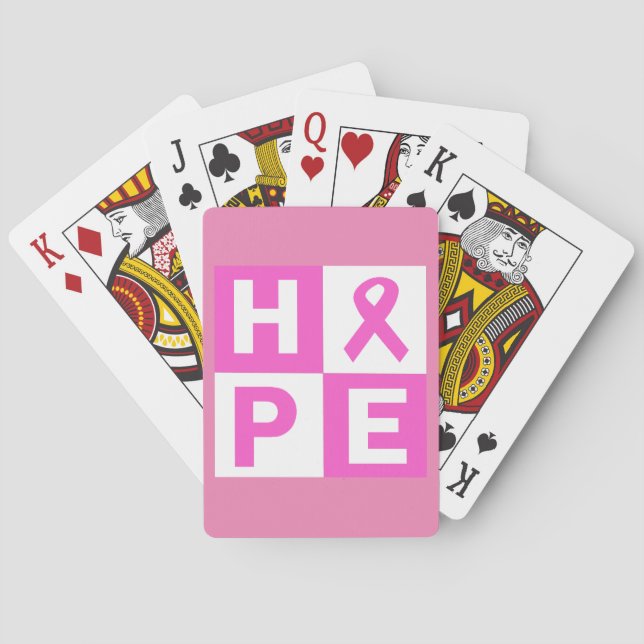 Hope Breast Cancer Awareness Playing Cards (Back)