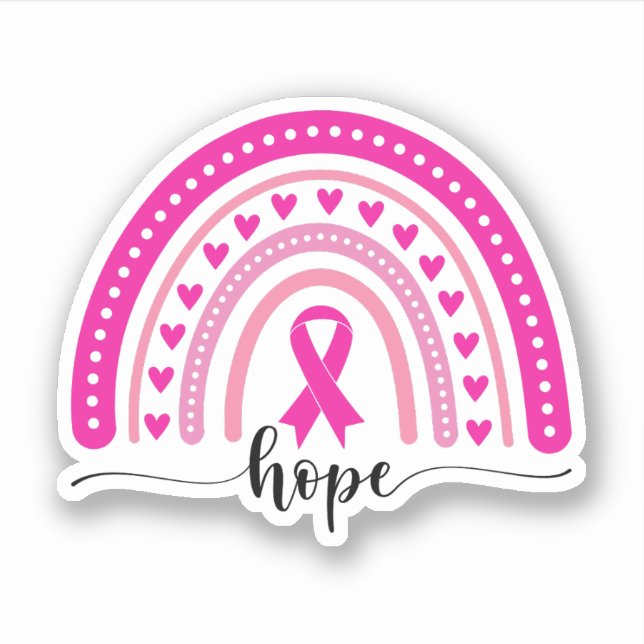 Hope, Breast Cancer Ribbon, Pink October (Front)